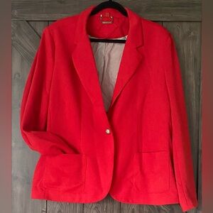 Red JouJou soft single button blazer, NWT, sz 3X